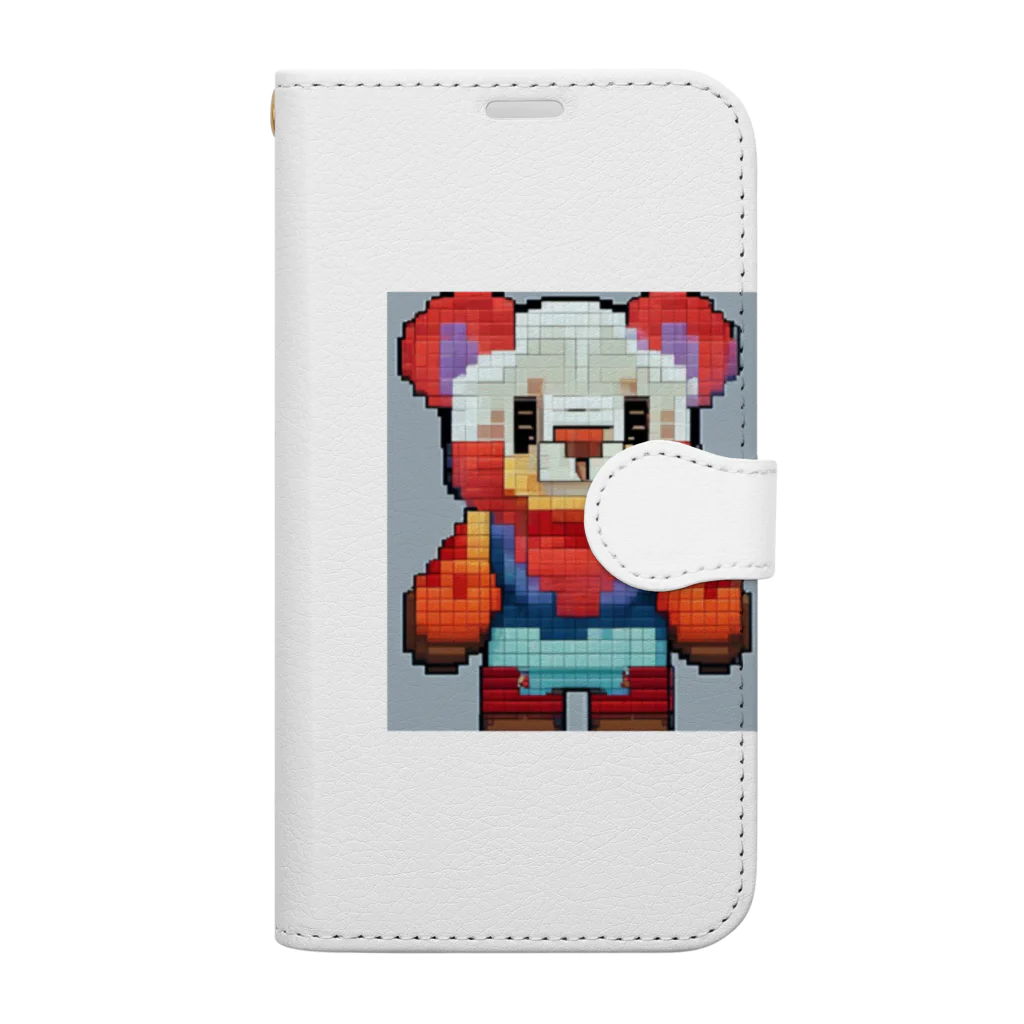 koba777のドット絵ワンゲニベスト Book-Style Smartphone Case