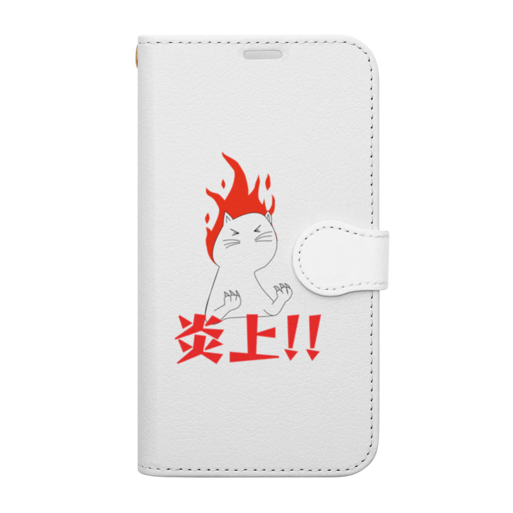 ZONT-13_SUの炎上猫 Book-Style Smartphone Case