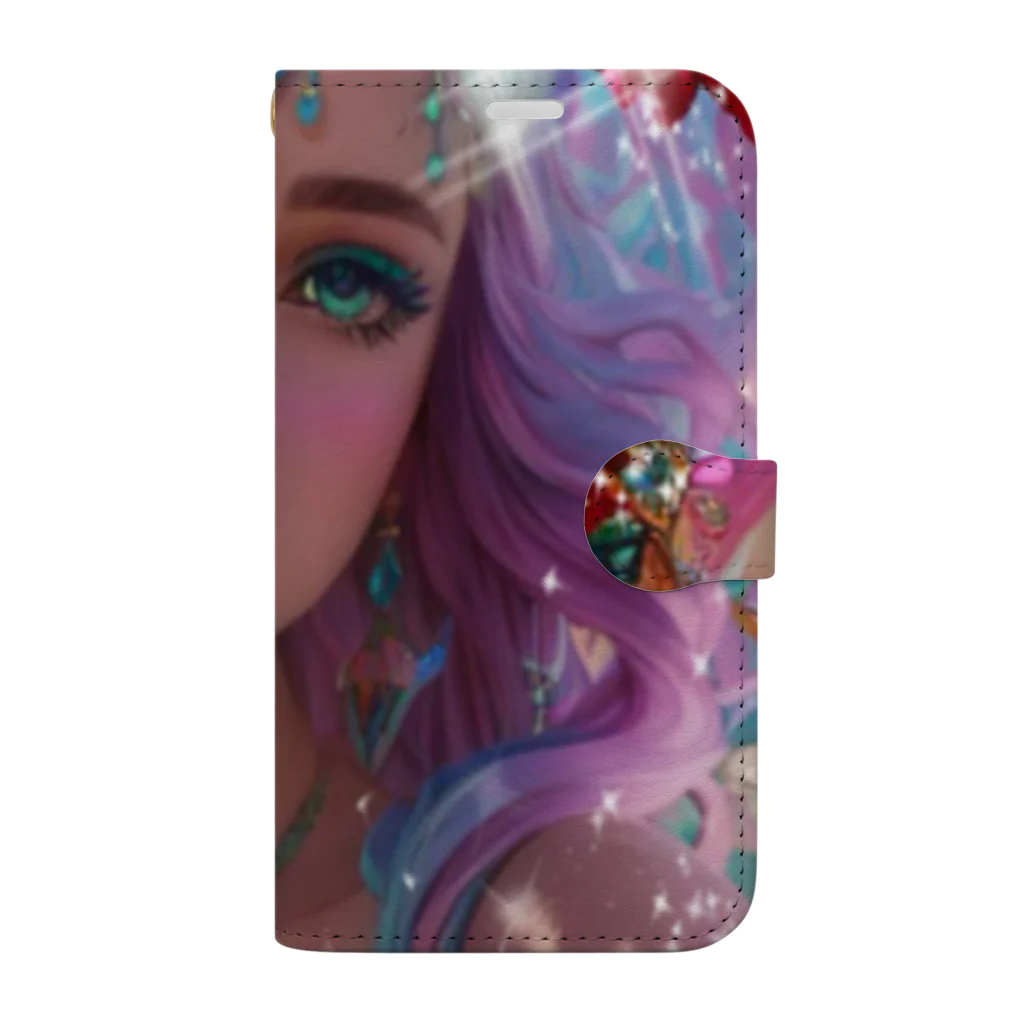 💖宇宙整体♪🌈♪こころからだチャンネル♪💖のhealing mermaid REINA Book-Style Smartphone Case