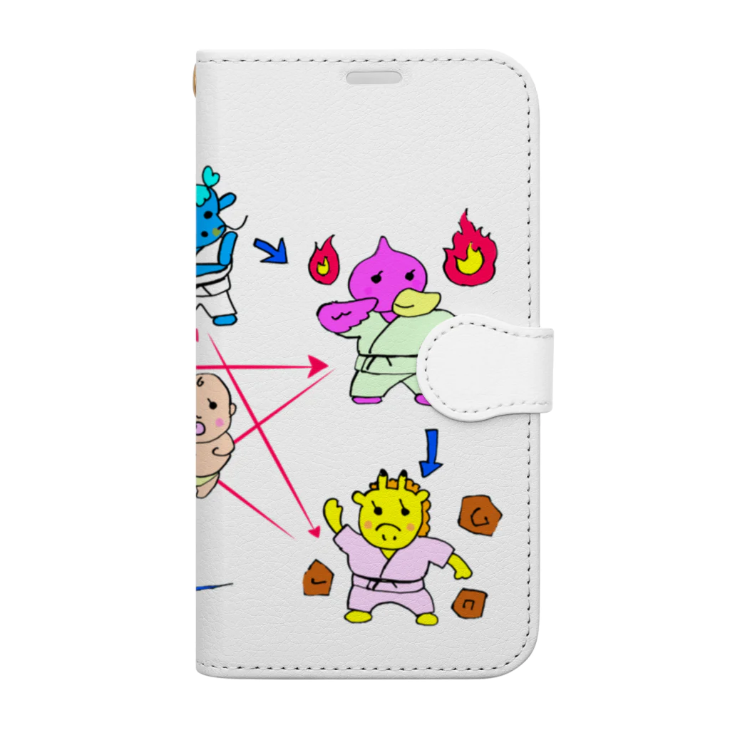 トランザム★ヒロシ／Trans Am Hiroshi storeの五行妙好図 Book-Style Smartphone Case