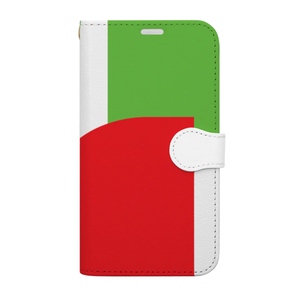 minimaltのミニマリズムデザインな気分　葉っぱ Book-Style Smartphone Case