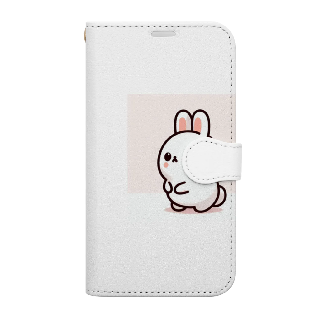 pekikoのうさぎの梅 Book-Style Smartphone Case