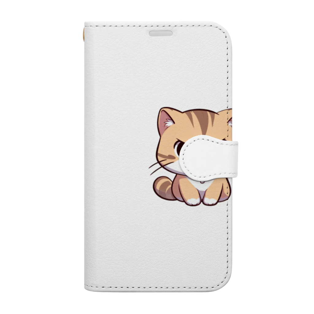 マッハSHOPのAI天風猫(怒1) 手帳型スマホケース