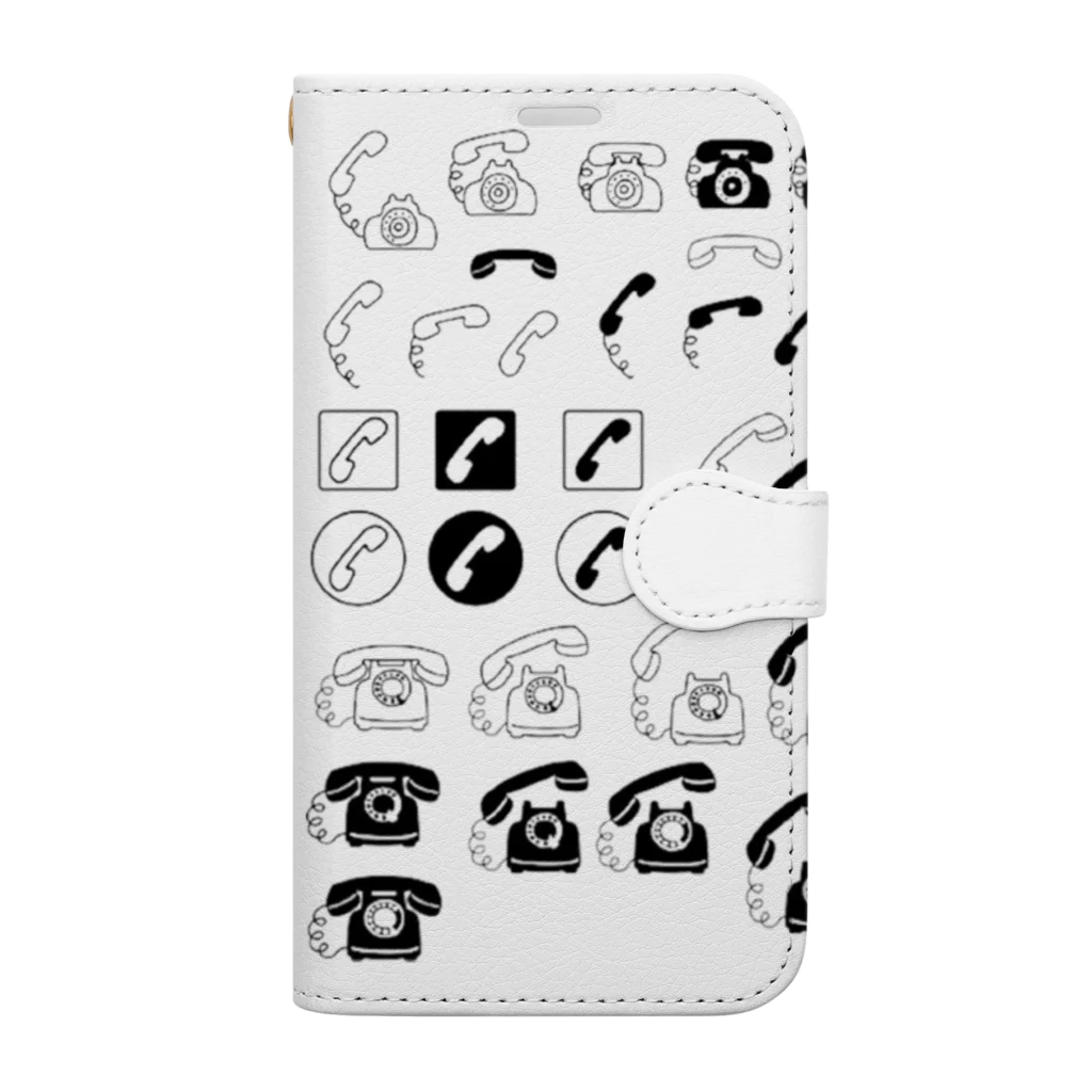 tomy1022のテレフォンマーク いろいろ Book-Style Smartphone Case