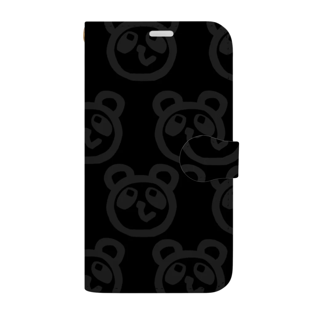 tsucchannの黒パンダ Book-Style Smartphone Case