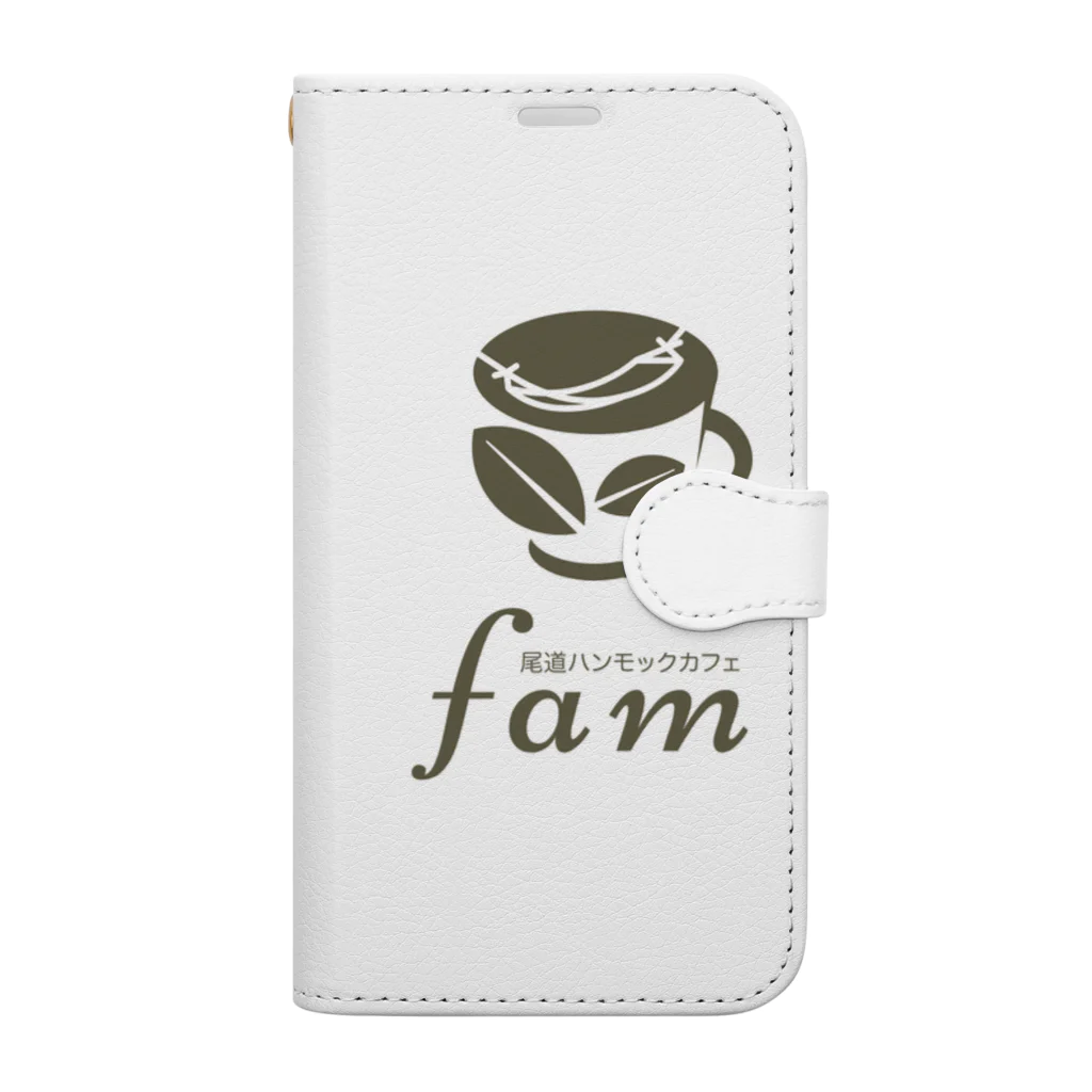 chicchi-famのハンモックカフェfam  Book-Style Smartphone Case