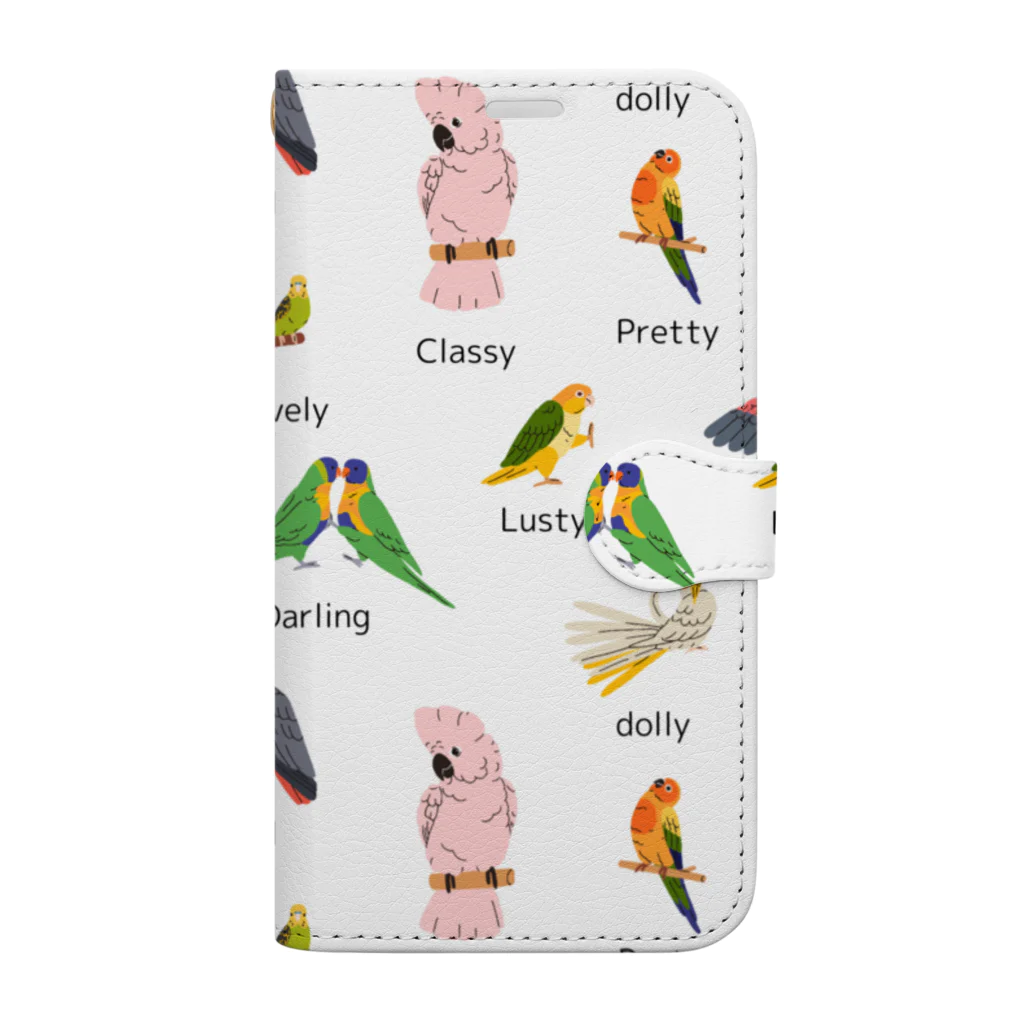 inkogirlのENGLISH BIRD Book-Style Smartphone Case