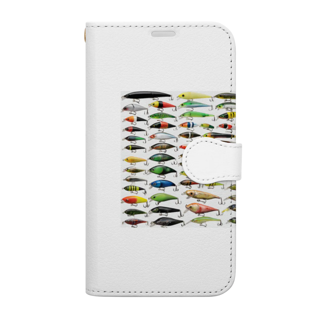 No Fishing No Life のルアーコレクション2 Book-Style Smartphone Case