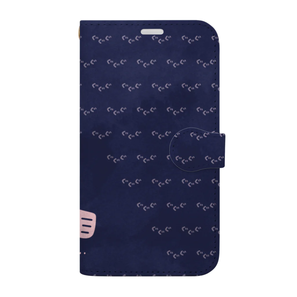 イラスト MONYAAT のみつぐとり　もも4 Book-Style Smartphone Case