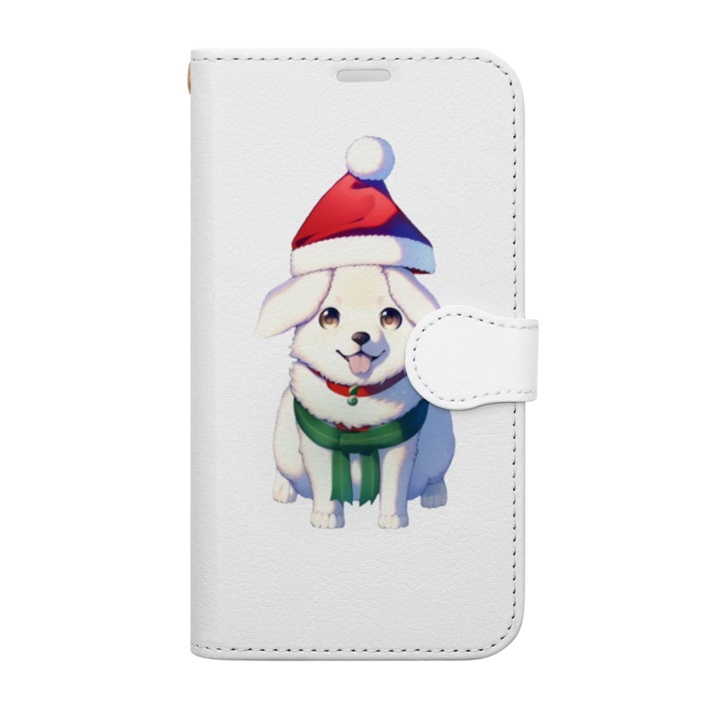 KafyRiruのMerry Xmas　わんこ Book-Style Smartphone Case