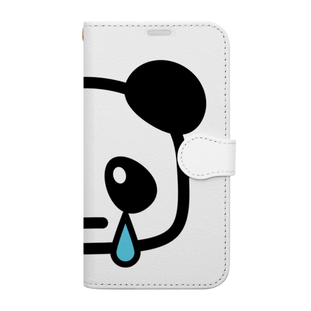 petitringo -プチリンゴ-のぱんだのロックも泣いちゃった Book-Style Smartphone Case