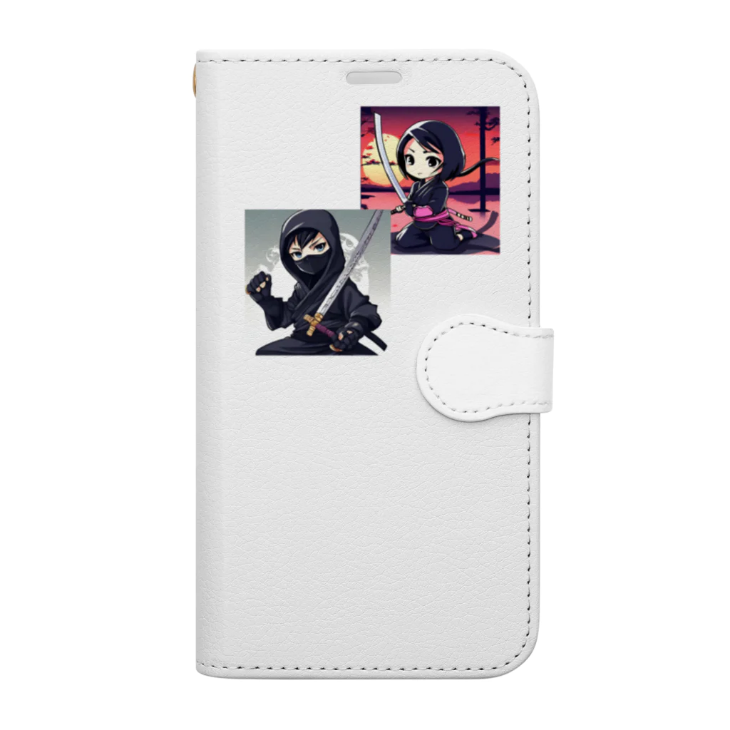 tyak35の忍者　くのいち Book-Style Smartphone Case