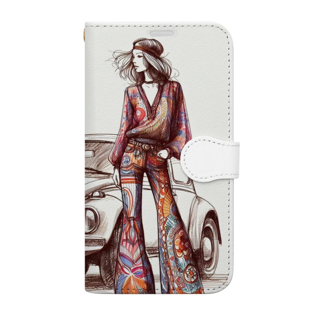 Chika-Tataのレトロな気分 Book-Style Smartphone Case