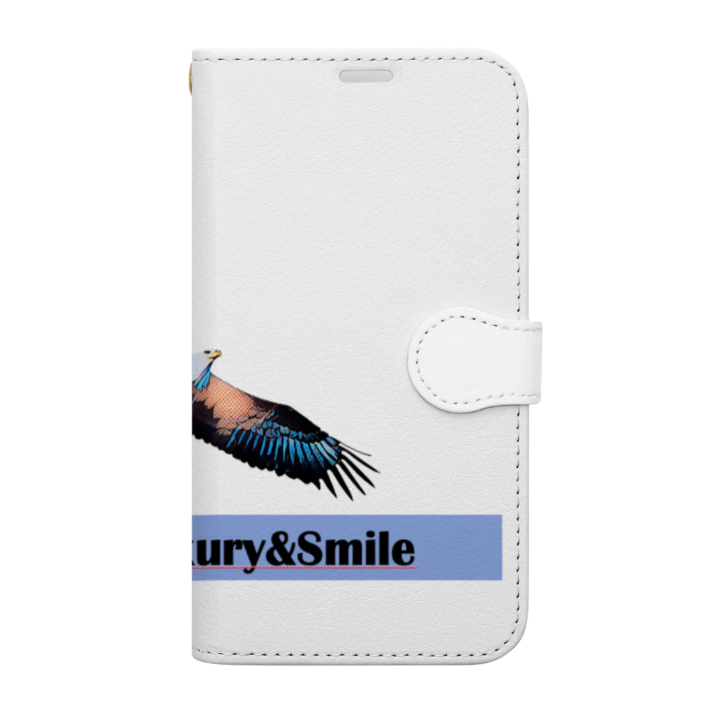 Decor&LuxuryVenusのDecor@Luxury&SmileロゴEagles Book-Style Smartphone Case