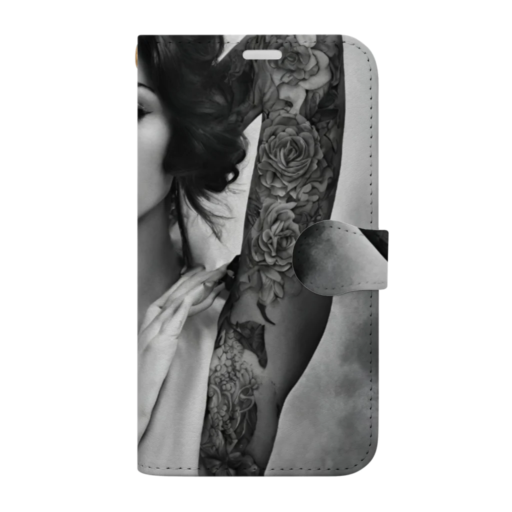 KotoSasaのTattooGirl by KotoSasa Book-Style Smartphone Case