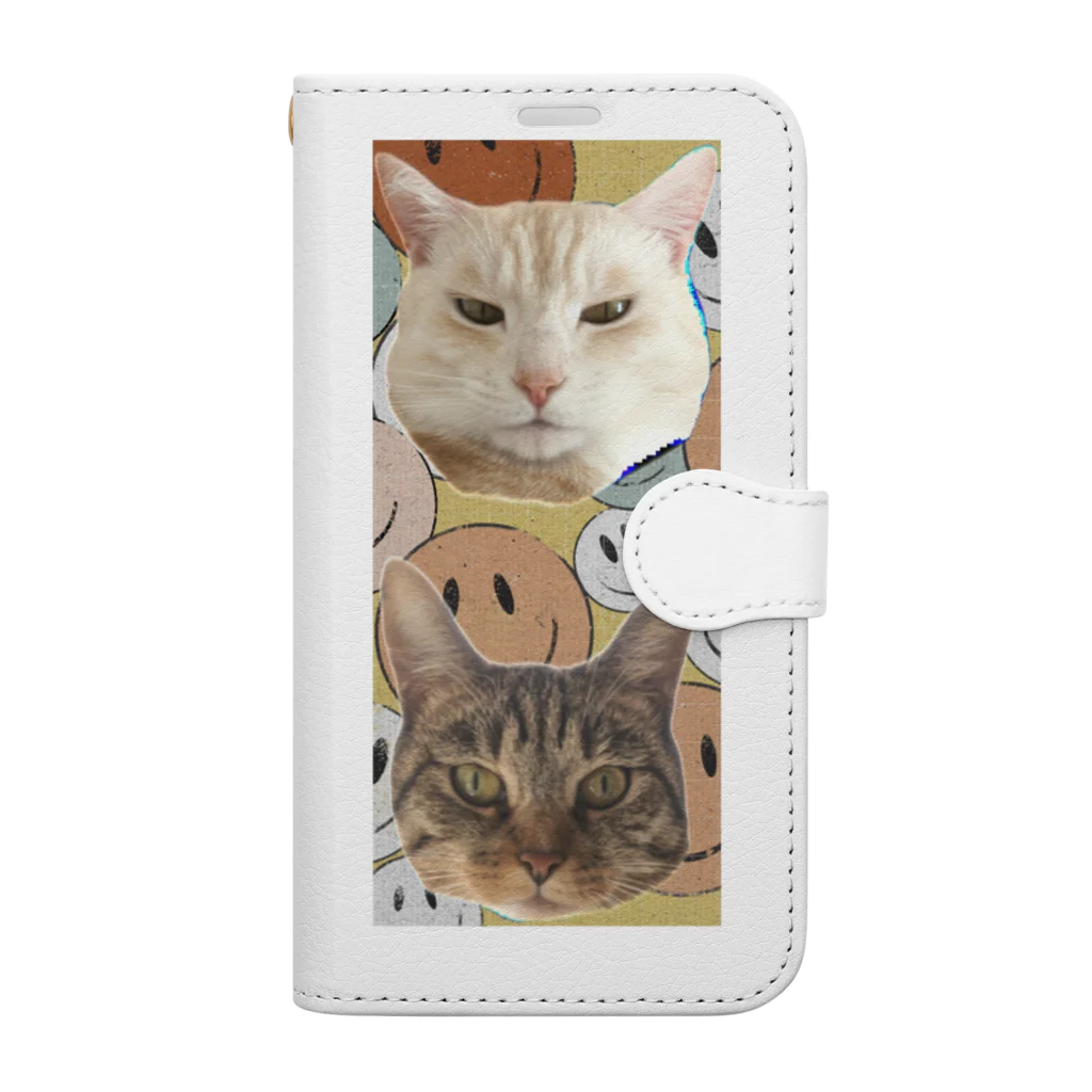 ぽつねこ亭のクラムすグッズPOP Book-Style Smartphone Case