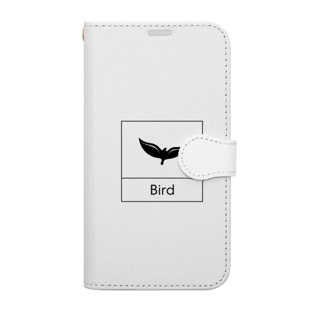 ミニマルくんの四角におさまるBird Book-Style Smartphone Case