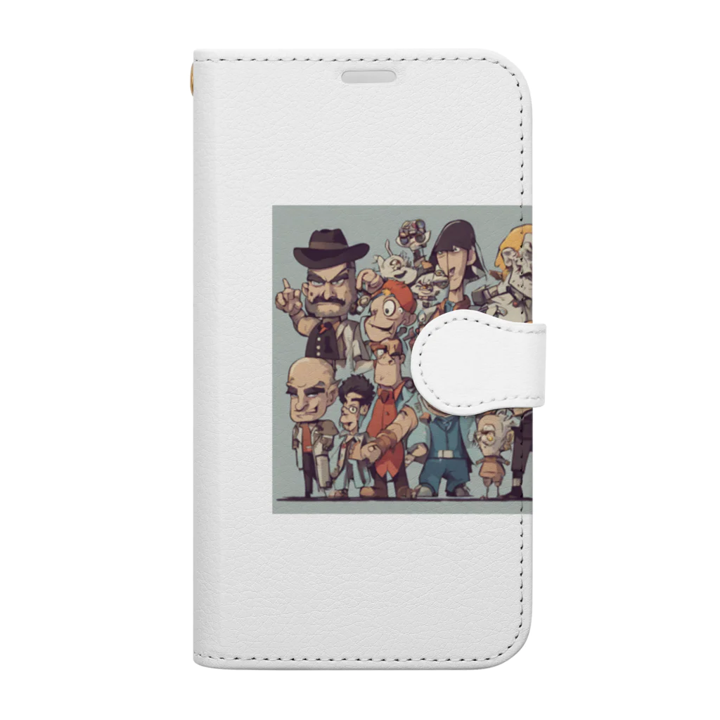 Ancoのグリッドダラー Book-Style Smartphone Case