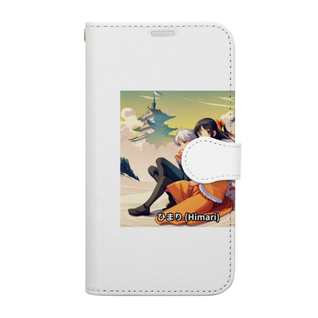 AI美女王国のドット絵ひまりちゃん Book-Style Smartphone Case