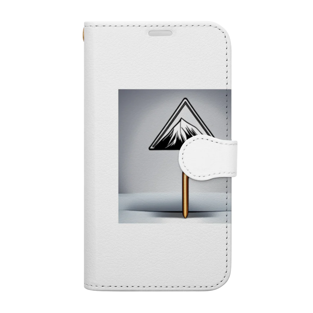 TKG7118の山の標識 Book-Style Smartphone Case