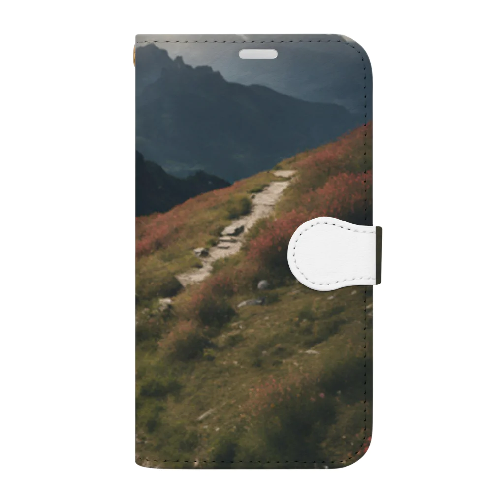 tizujonoboukenの山道 Book-Style Smartphone Case