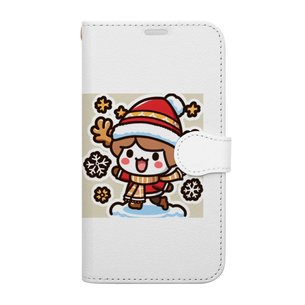 にゃんたみやの冬の魔法使い Book-Style Smartphone Case