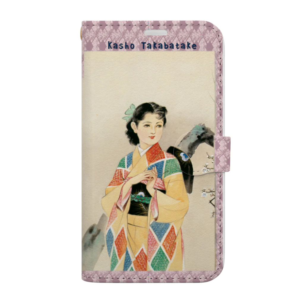 大正ロマン・昭和モダンの高畠華宵　手帳型スマホケース Book-Style Smartphone Case