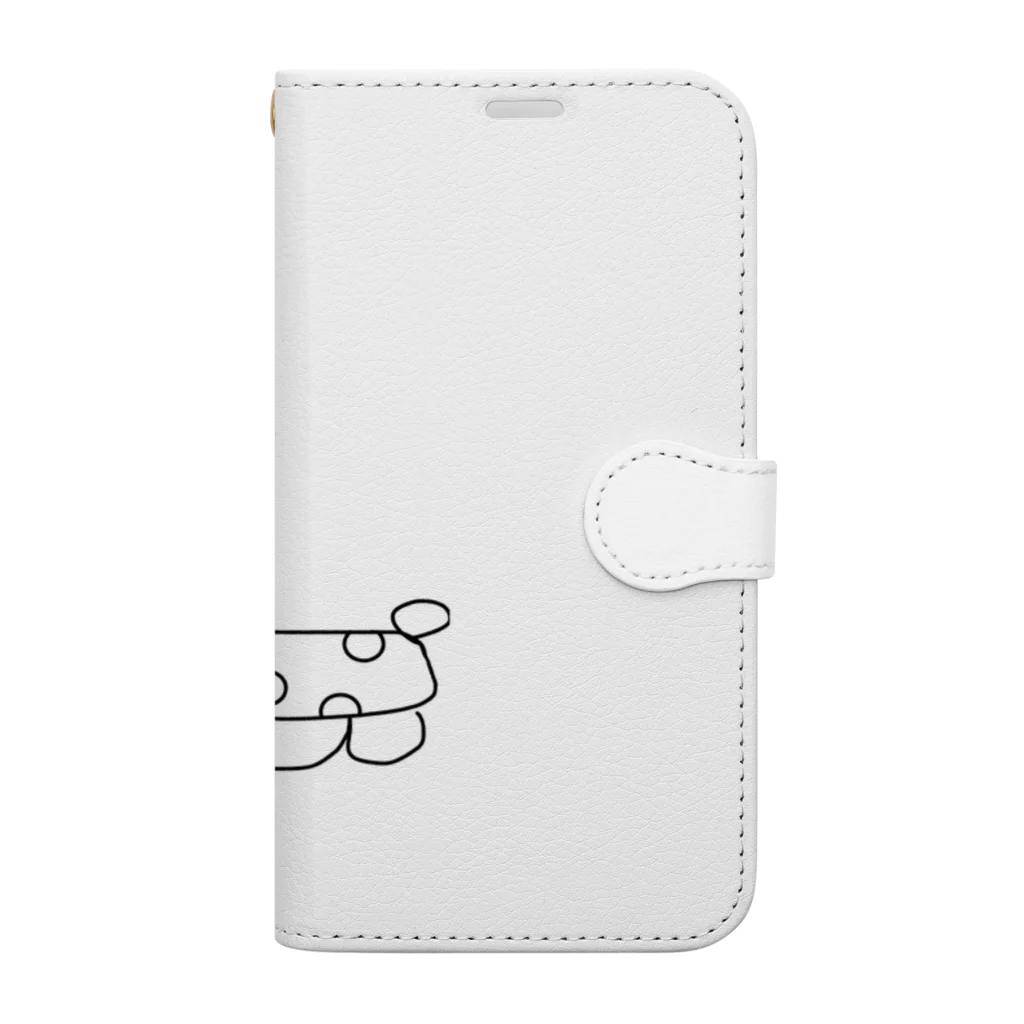 お花畑のきりんさん Book-Style Smartphone Case