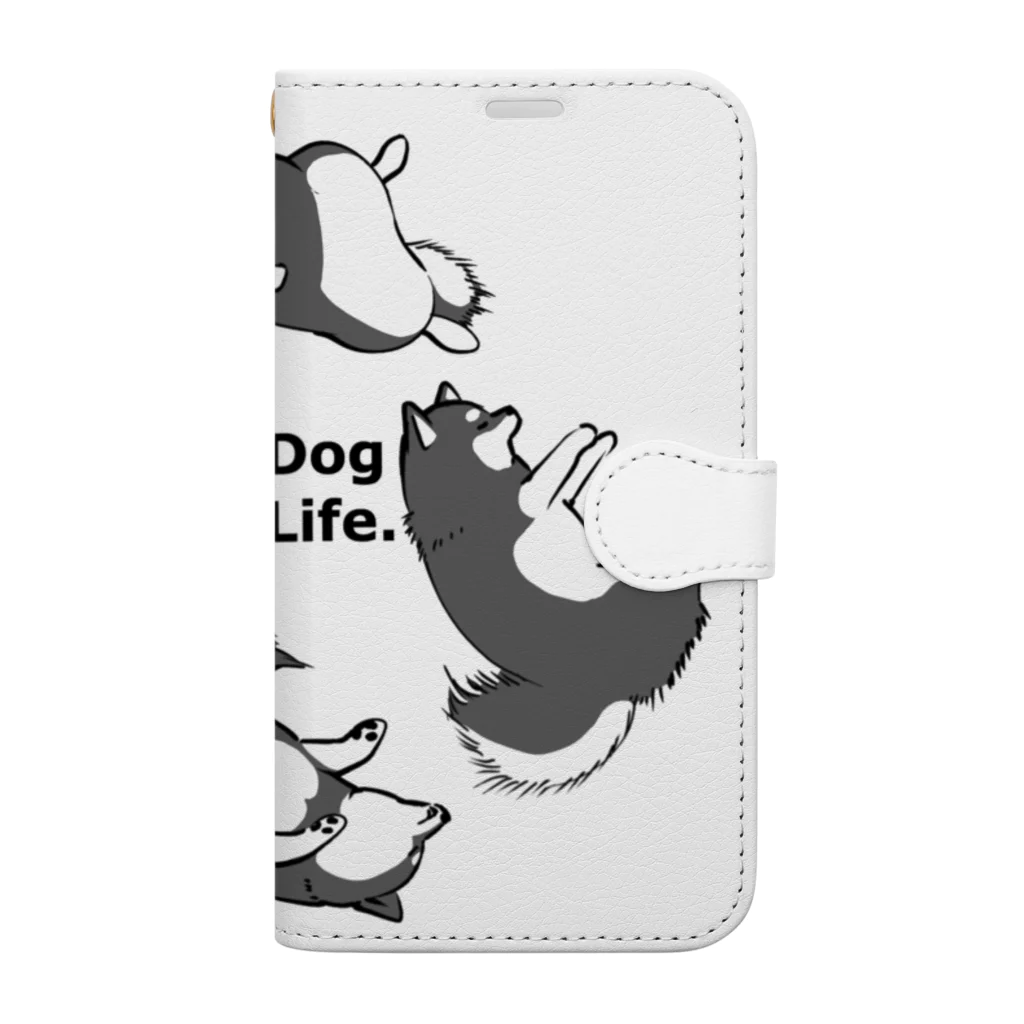 あたちたちのおみせのMY DOG, MY LIFE. / 黒柴 Book-Style Smartphone Case