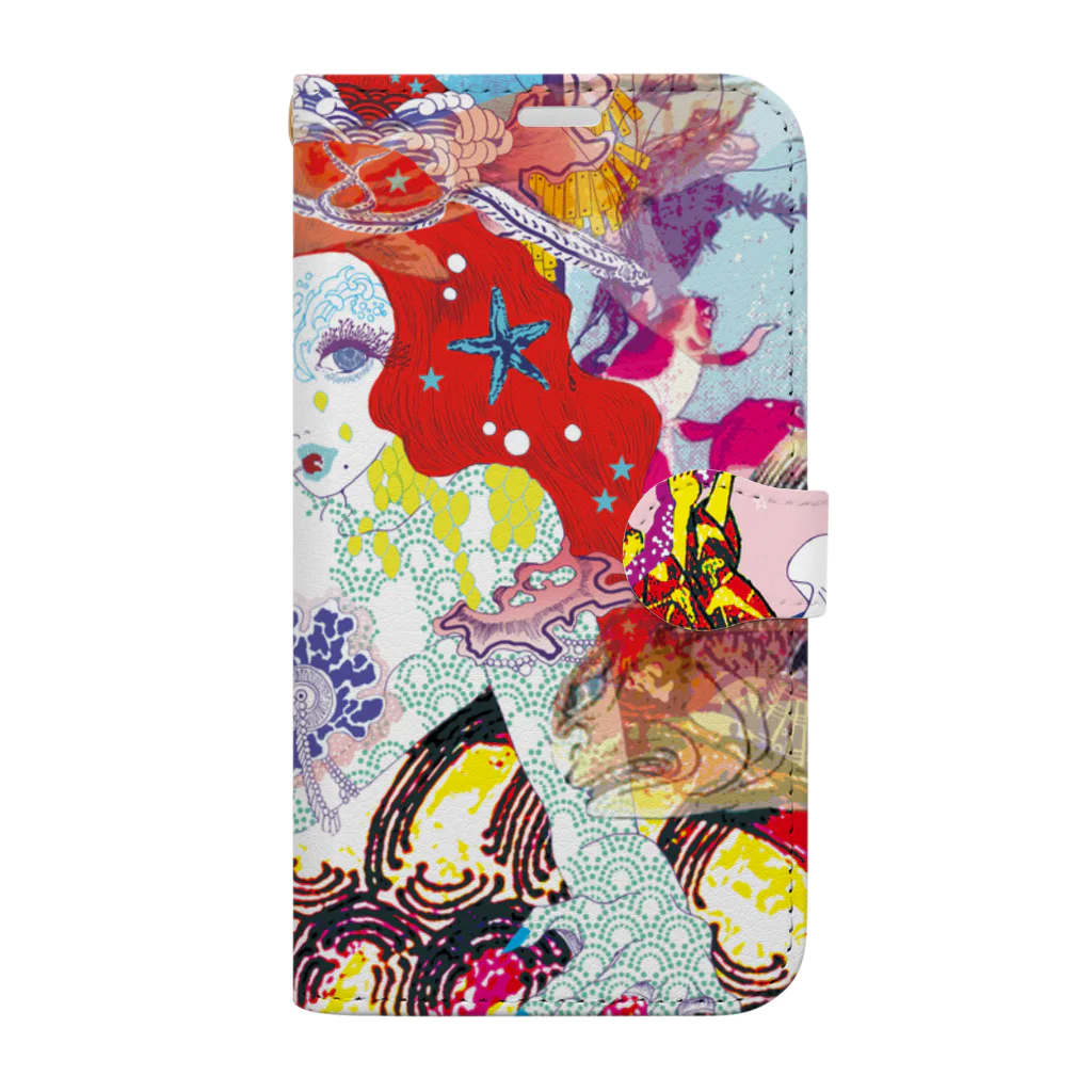 Asako Shibutaniの乙姫龍宮遊びづくし Book-Style Smartphone Case