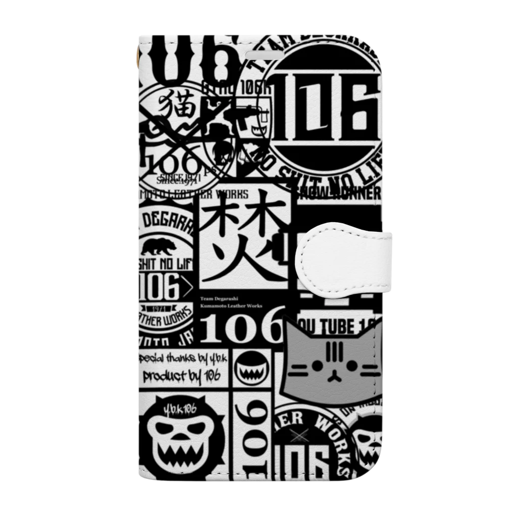 team degarashiの106 mix Book-Style Smartphone Case