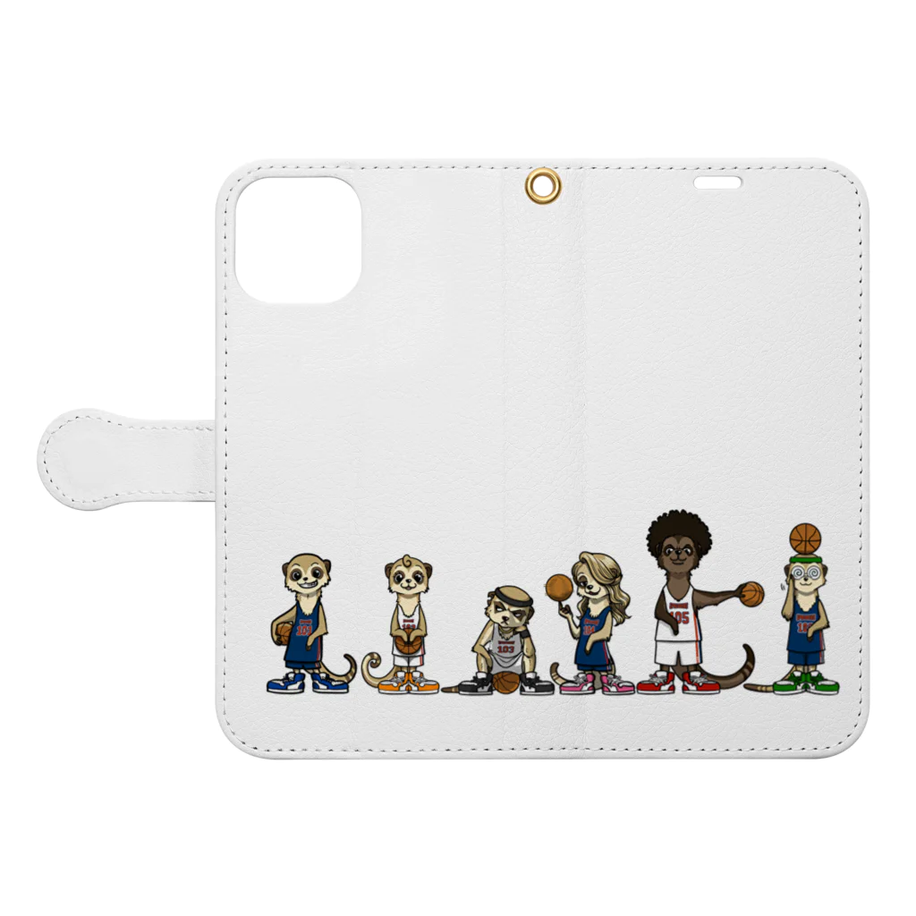 SpreadersのMeerkats  Book-Style Smartphone Case:Opened (outside)