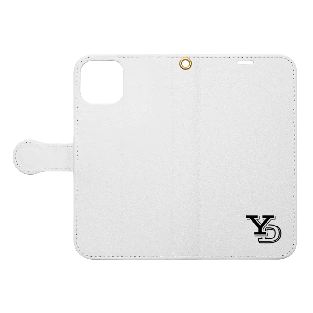 BREDDAのYDロゴ Book-Style Smartphone Case:Opened (outside)