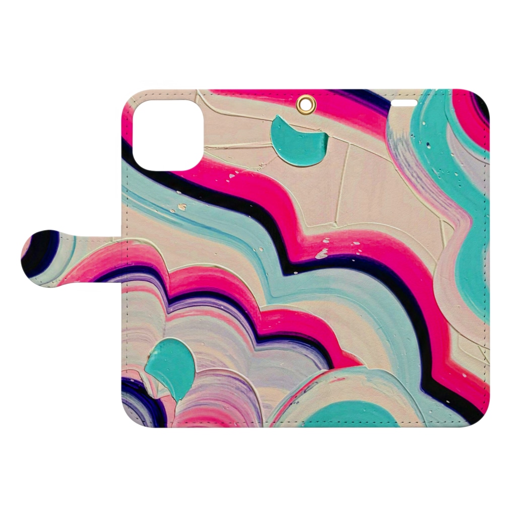 キャンディ・ケイン / Yoshiki house 岡村芳樹 ( sashimimoyashi )の手帳型スマホケース通販 ∞ SUZURI（スズリ）