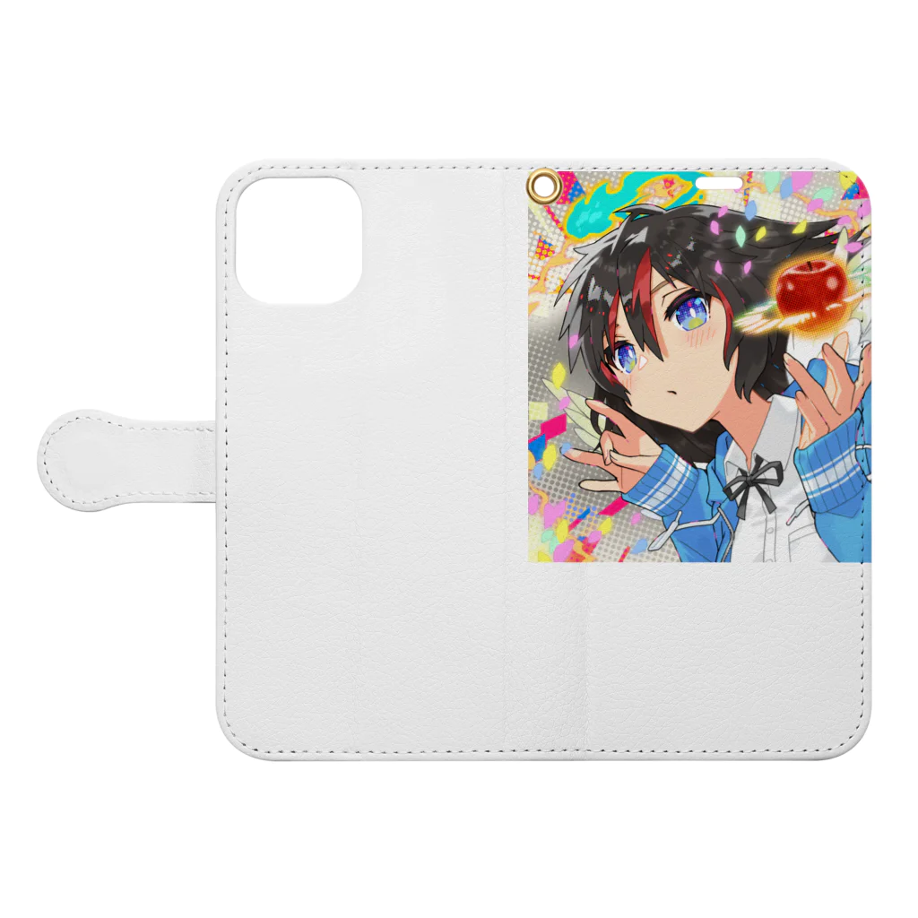 WilGato x MEGAMI ShopのYagami Ryuka - MEGAMI #02596 Merch Book-Style Smartphone Case:Opened (outside)