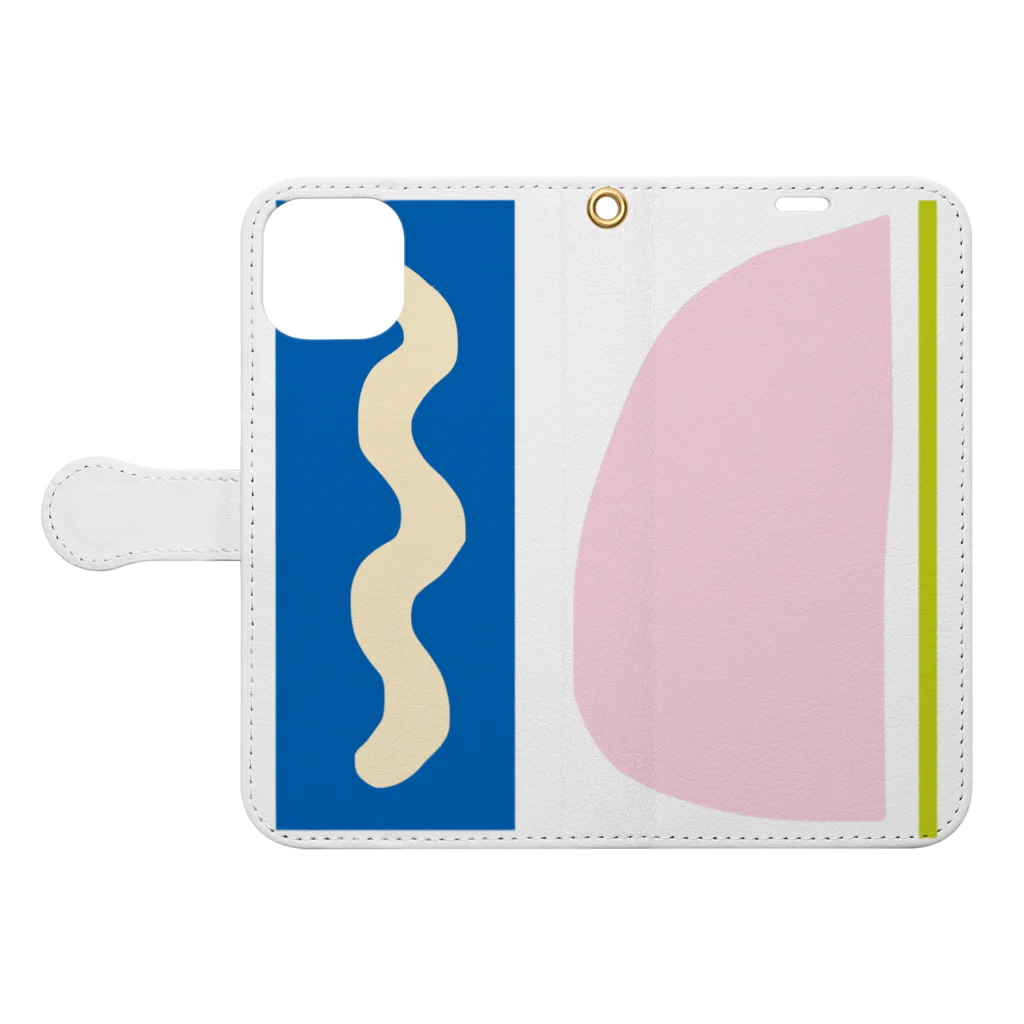 空間美術のMegumi moi et toi Book-Style Smartphone Case:Opened (outside)