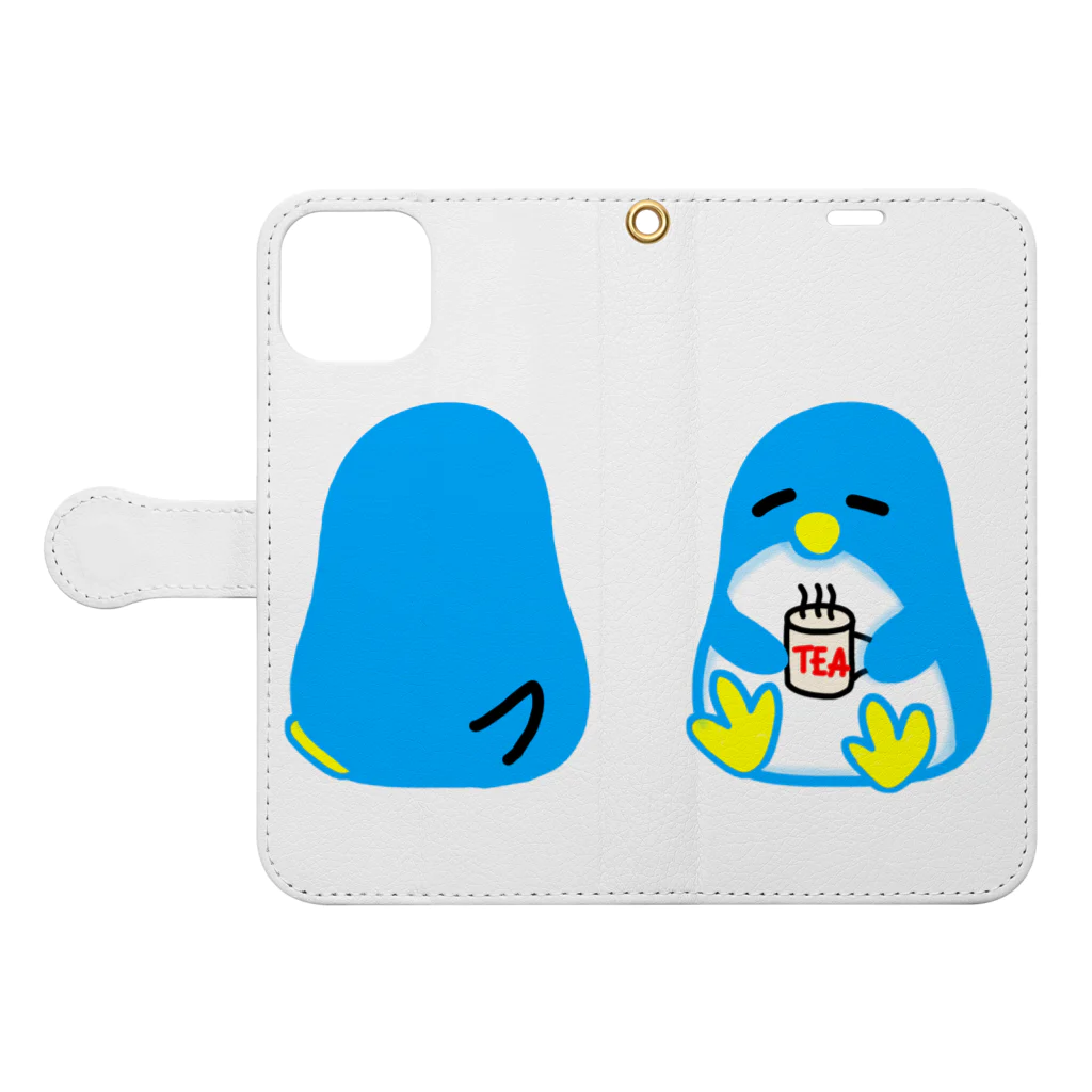 ほっとぺんぎん。のほっとぺんぎん Book-Style Smartphone Case:Opened (outside)