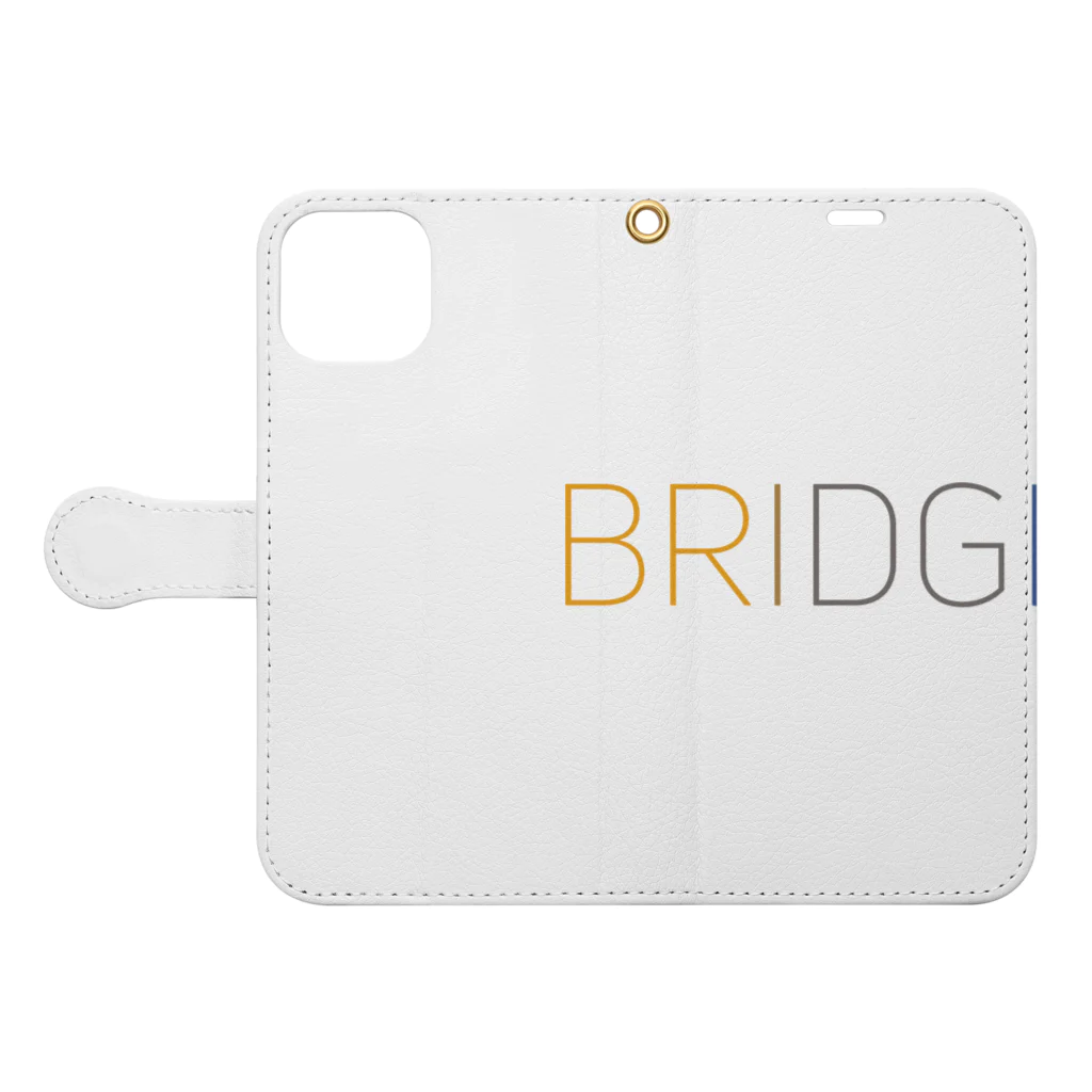BRIDGE【ブリッジ】公式ショップのBRIDGEロゴ Book-Style Smartphone Case:Opened (outside)