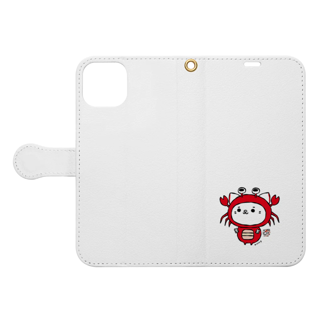 にゃんころげのにゃんころげ#0004 Book-Style Smartphone Case:Opened (outside)