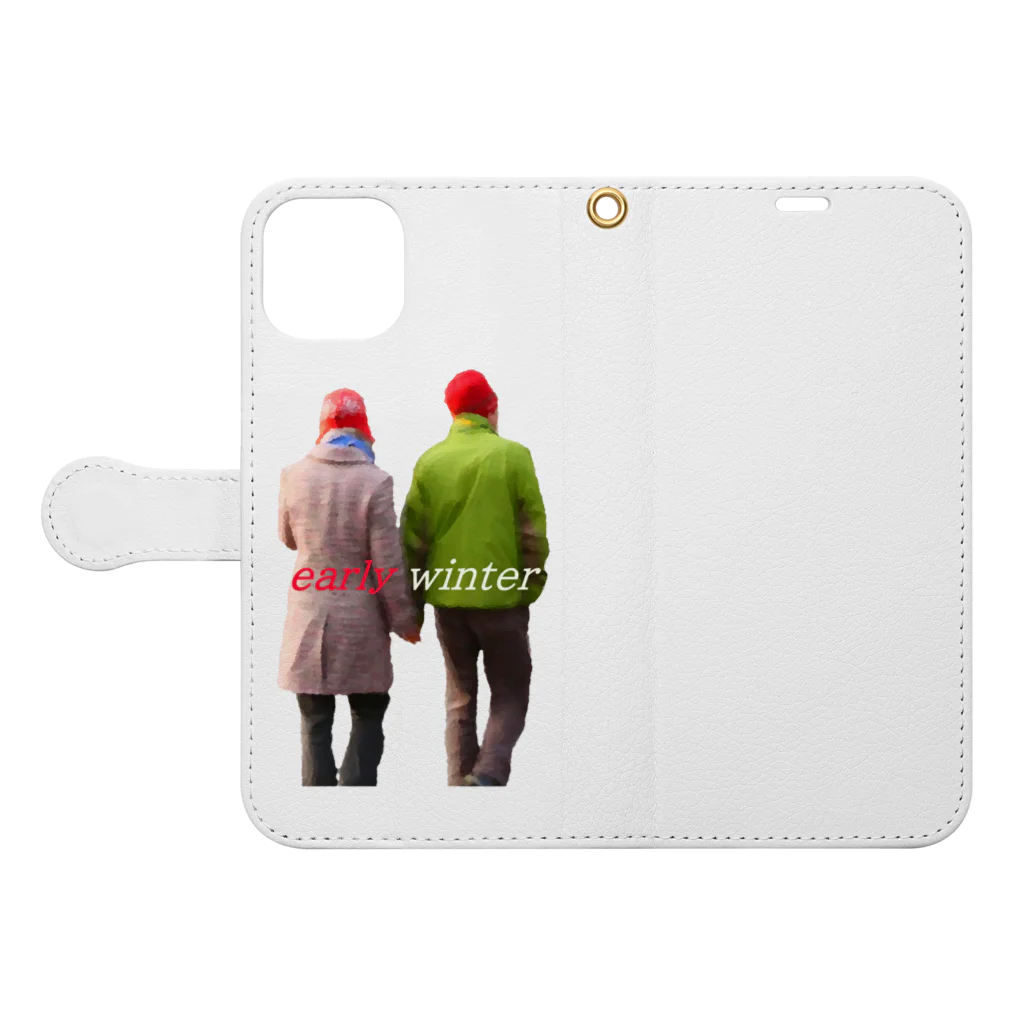 soi hẻm rojiのearly winter Book-Style Smartphone Case:Opened (outside)