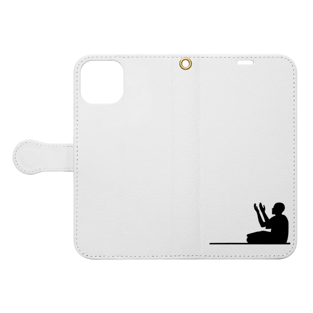 SEOINAGEの平和への祈り Book-Style Smartphone Case:Opened (outside)