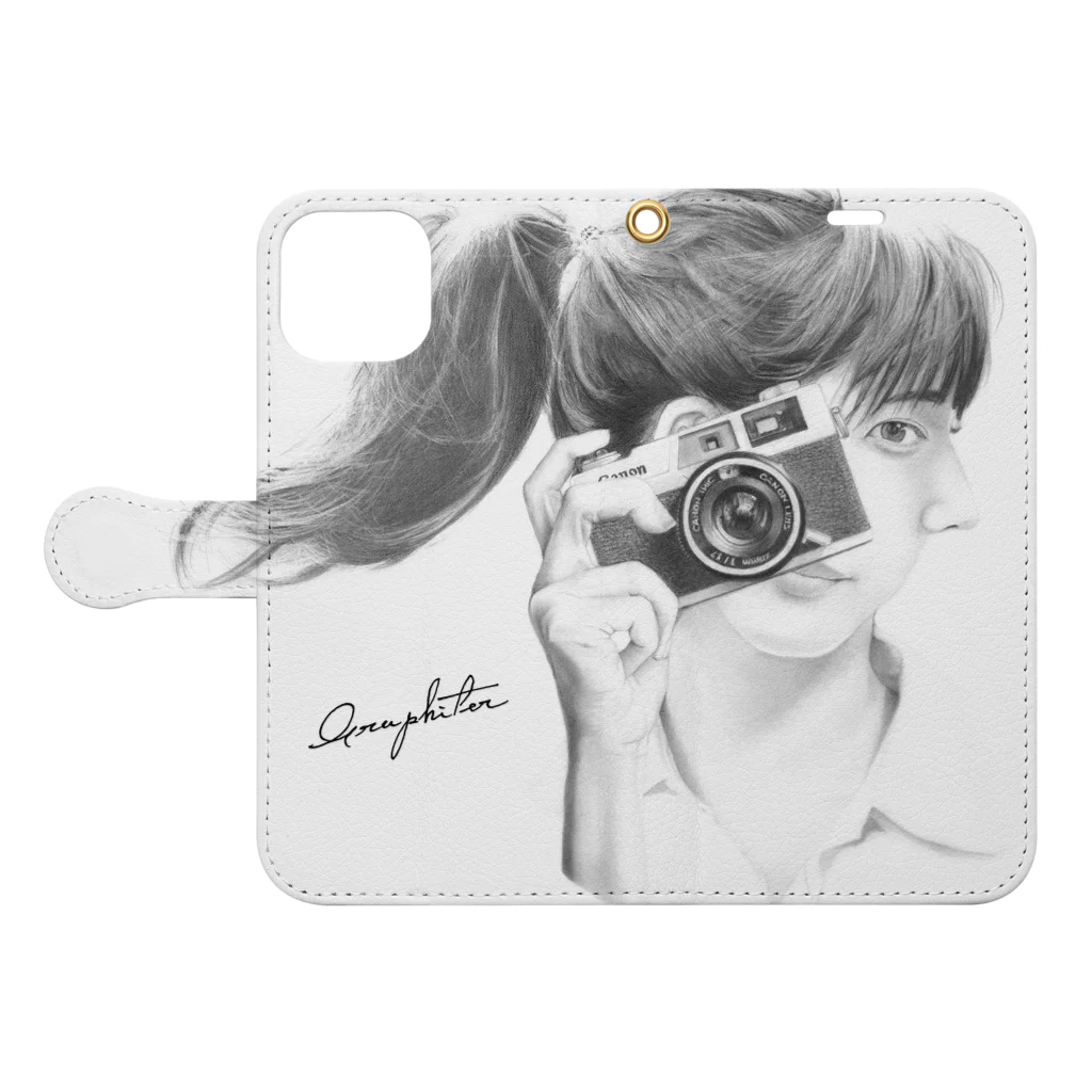 Graphiter〈グラファイター〉のMulti-view Photographer Book-Style Smartphone Case:Opened (outside)