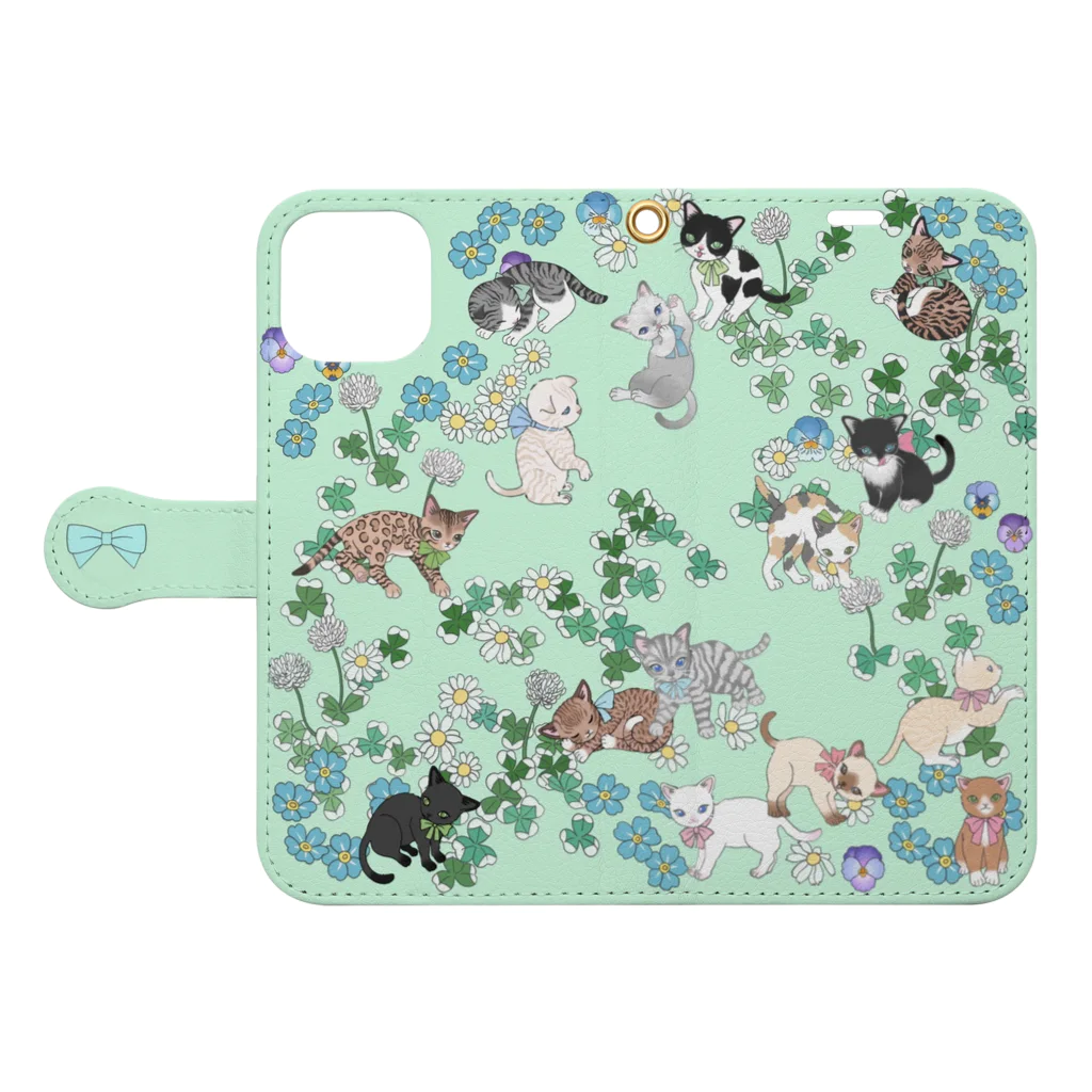 天国事務所のSpring Garden Book-Style Smartphone Case:Opened (outside)