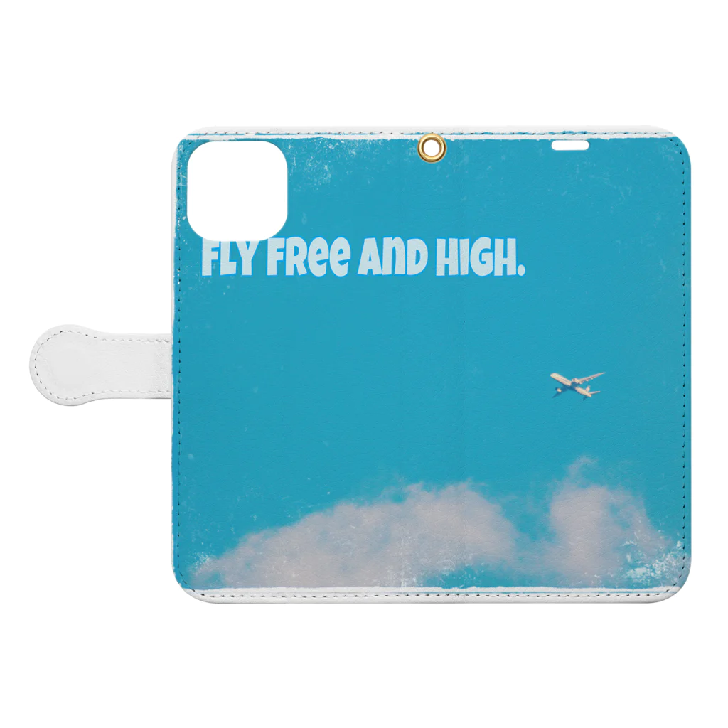 KEITOのFly free and high. Book-Style Smartphone Case:Opened (outside)