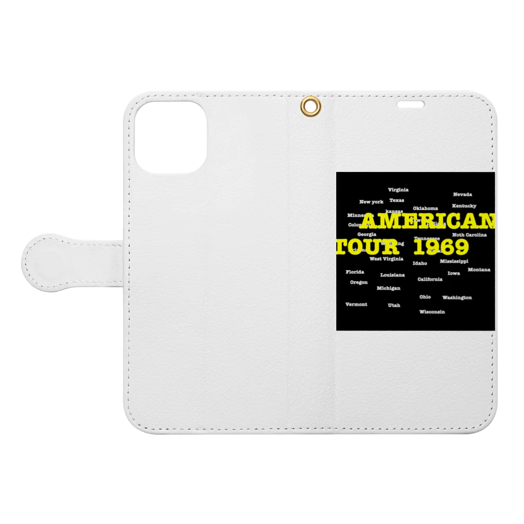 NEON_LINEのAMERICAN TOUR Book-Style Smartphone Case:Opened (outside)