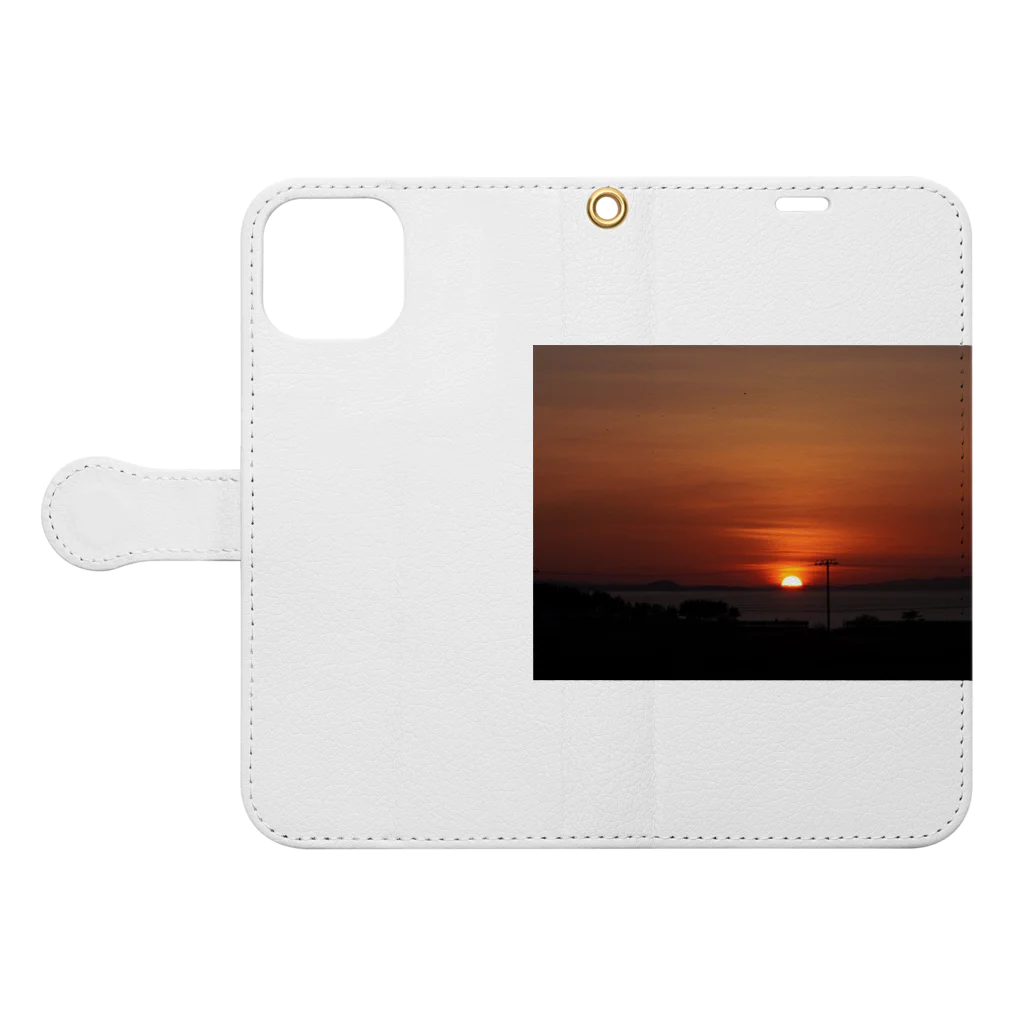 ノリちゃん公式夕陽グッズのノリちゃん公式夕陽グッズ2 Book-Style Smartphone Case:Opened (outside)