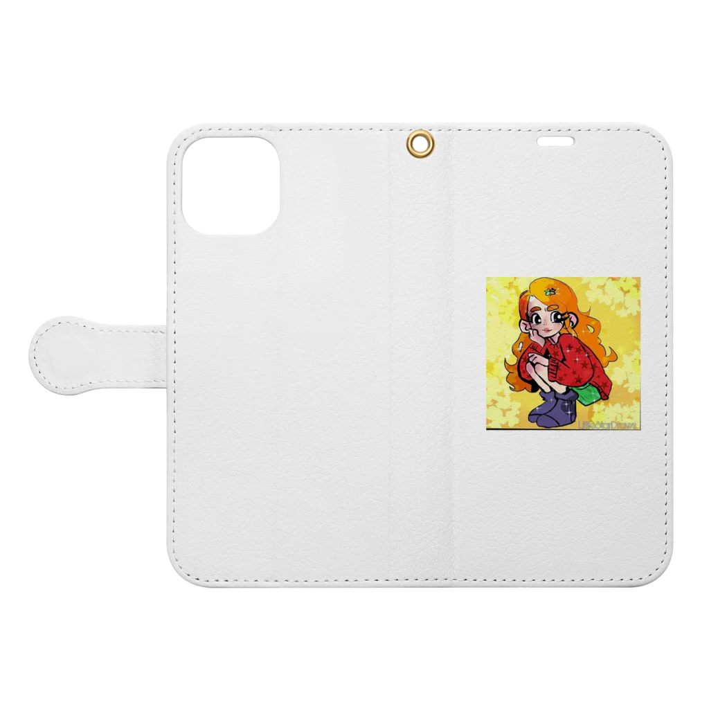 LittleStarDrawsのPiper Cute Things Book-Style Smartphone Case:Opened (outside)