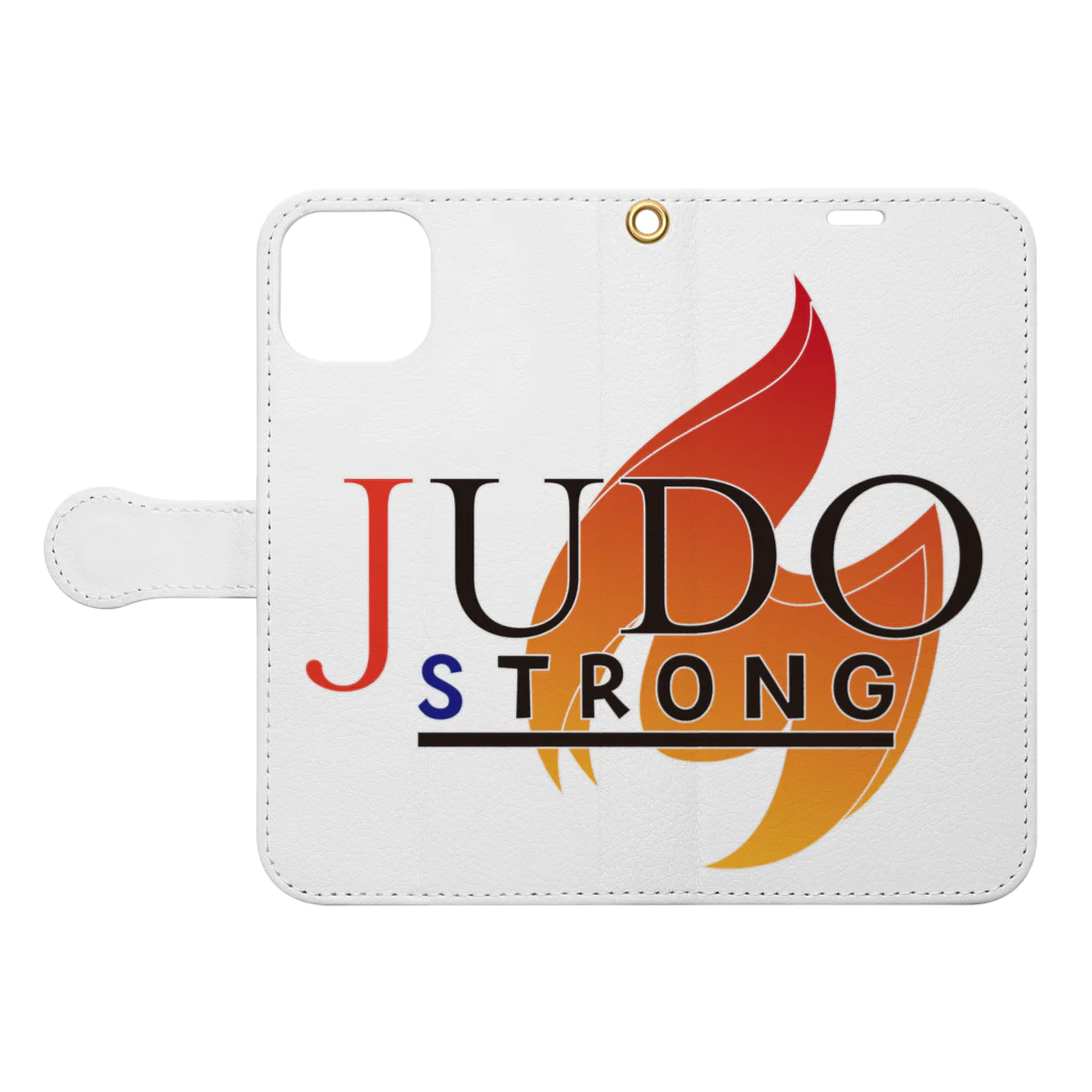 Gravity91のJUDO STRONG 手帳型スマホケースを開いた場合(外側)