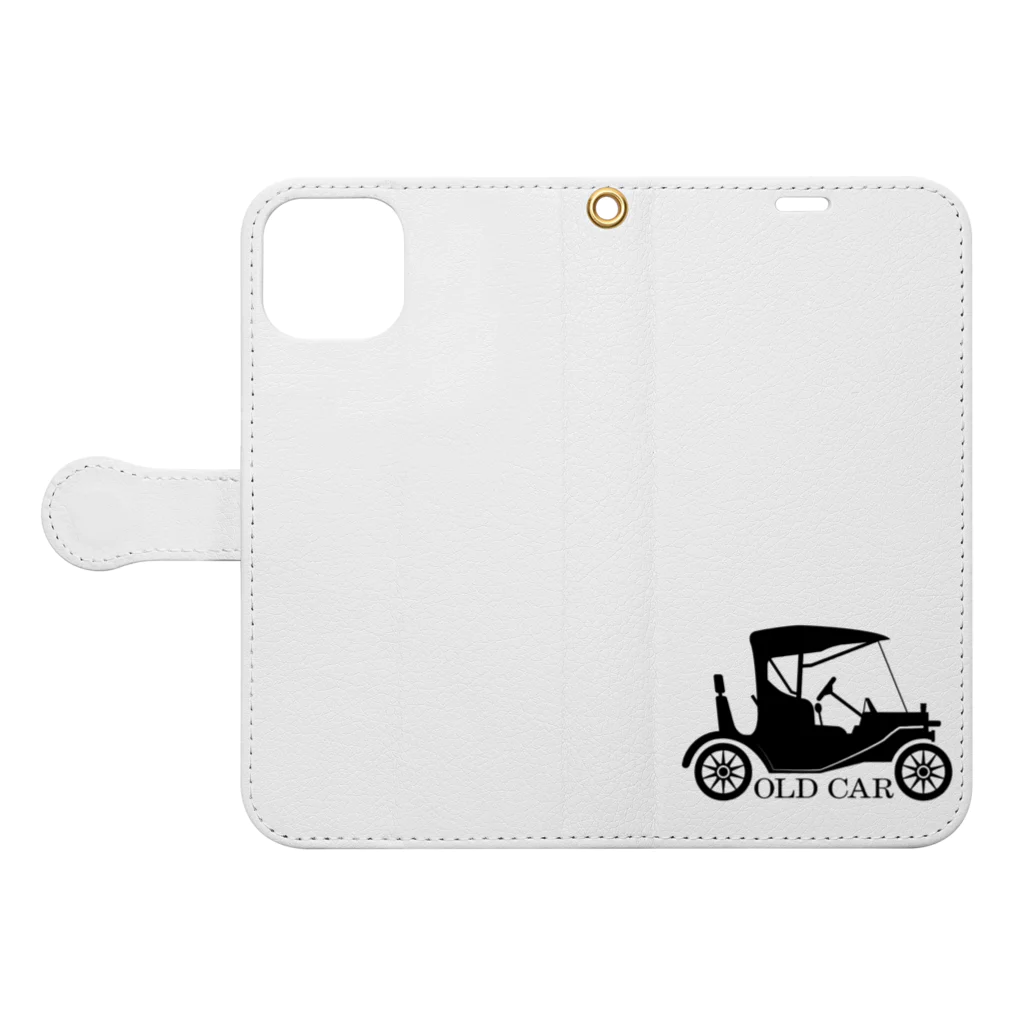 CheepLandのアンティークカー Book-Style Smartphone Case:Opened (outside)