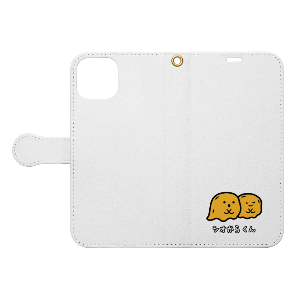 SS SHOP 【SOVL GOODS】のシオからくん Book-Style Smartphone Case:Opened (outside)